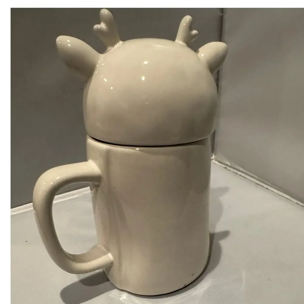 Rae Dunn Reindeer‎ Slushie Topper Mug